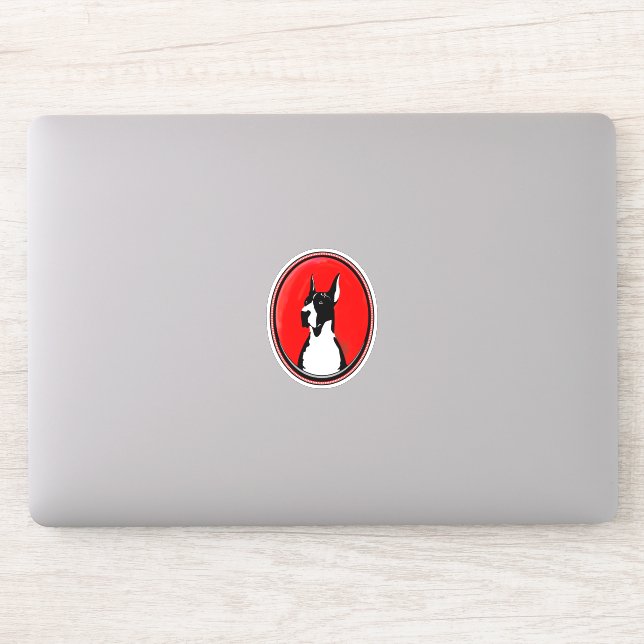 Contour Sticker Boston Mantle Great Dane (Computer)