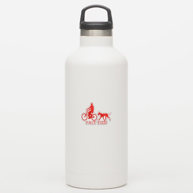 Contour Sticker drôle Great Dane (Bouteille d'eau)