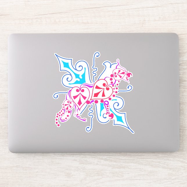 Contour Sticker German Shepherd Dog (Computer)