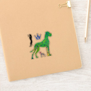 Contour Sticker Great Dane