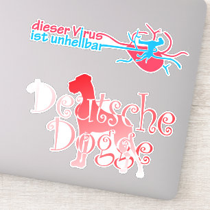 Contour Sticker Picture Great Dane