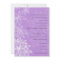 Contoured Bloom Lilac Wedding Invitation