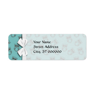 contours de choux mignons sur bleu