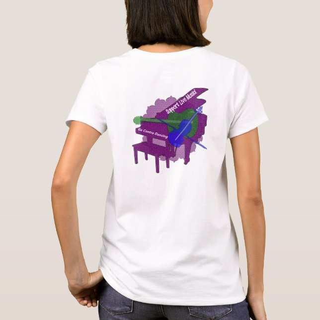 Contra Dance - Live Music T-Shirt (Back)