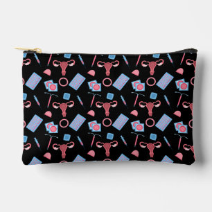 Contraception Pattern Feminist Accessory Pouch
