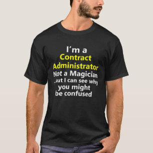 Contract Administrator Job Career Occupation T-Shirt