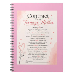 Contract for Teenage Mothers Notebook