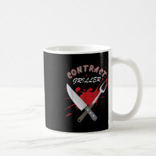 Contract Griller Funny Grill Barbecue Bbq Shirt Pu Coffee Mug