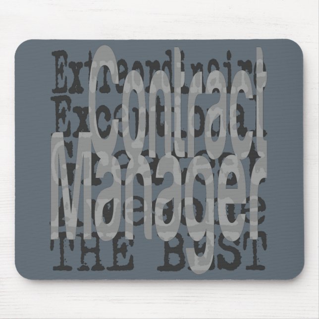 Contract Manager Extraordinaire Mouse Pad (Front)