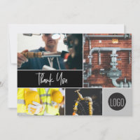 Contractor Business Custom Photo collage logo