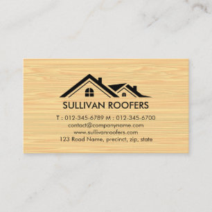Contractor Construction House Repairs Business Card