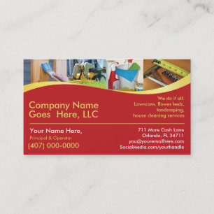 Contractor/Handyman /Do It All / Business Card