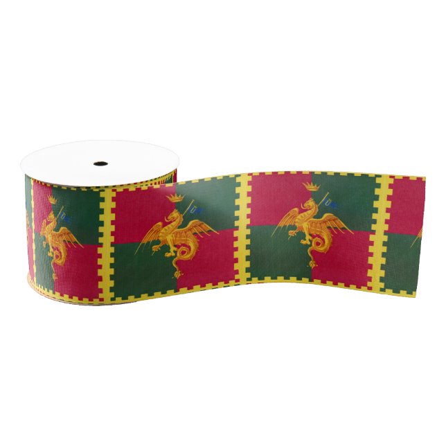 Contrada del Drago (Dragon) Palio di Siena Grosgrain Ribbon (Spool)