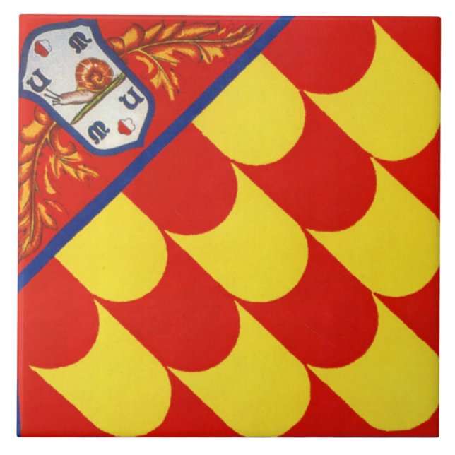 Contrada della Chiocciola (Snail) Palio Tile (Front)