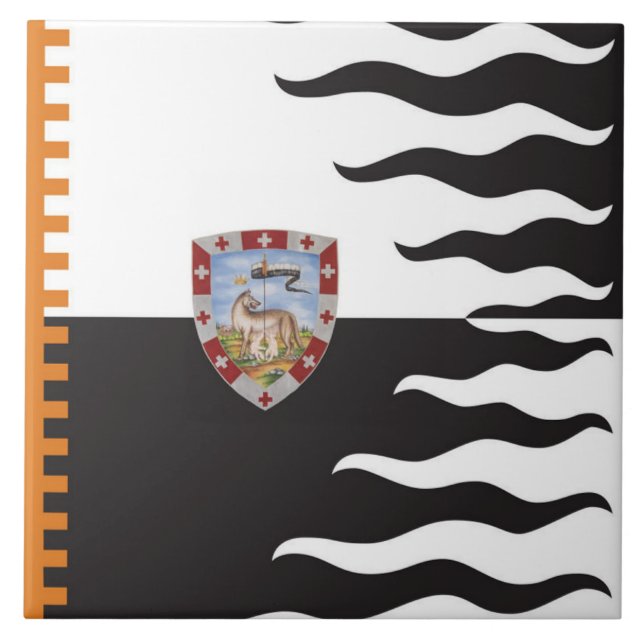 Contrada della Lupa (She-Wolf) Palio di Siena Tile (Front)