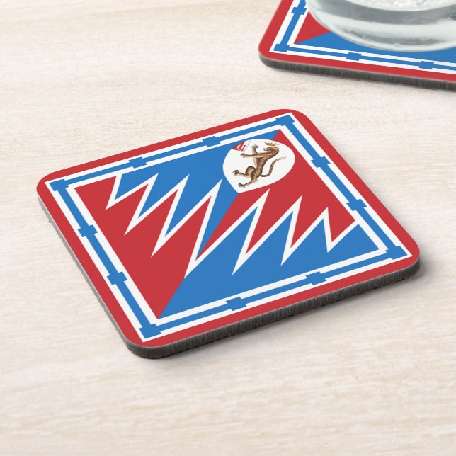 Contrada della Pantera (Panther) Palio di Siena Coaster (Left Side)