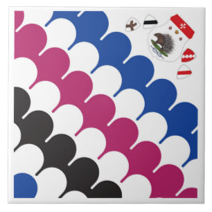 Contrada Sovrana dell' Istrice (Porcupine) Palio Tile