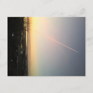 Contrail over Bellingham Bay Postcard