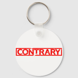 Contrary Stamp Keychain