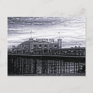 Contrast Brighton Pier Postcard