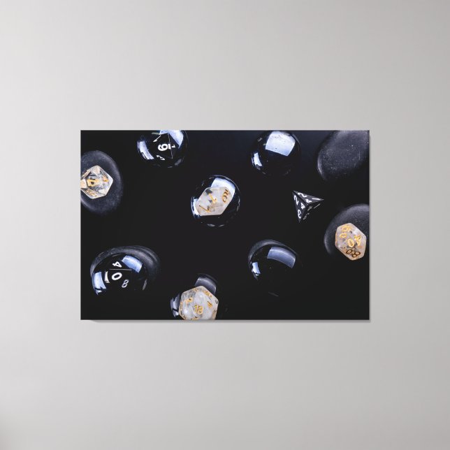 Contrast Dice Canvas Print (Front)
