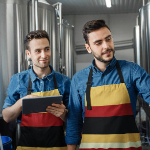 Contrast Yellow With Red Apron