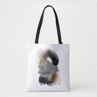 Contrasting Minimal Abstract Art Reusable Tote