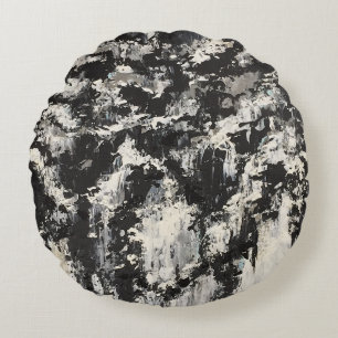 Contrasting Obsessions Round Pillow 