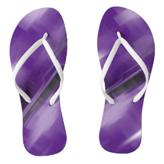 Contrasting Violet Vanishing Shapes Flip Flops