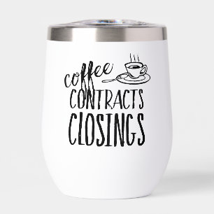 Contrats de café Fermeture Agent immobilier