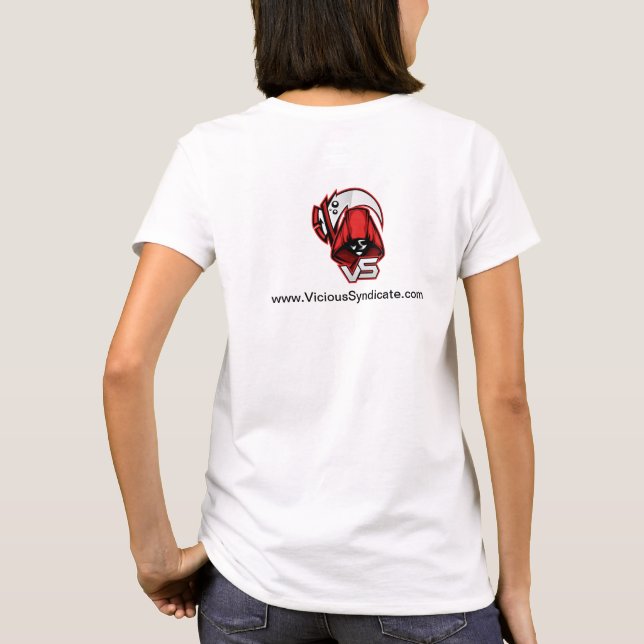 [contre le logo] le T-shirt des femmes (Dos)