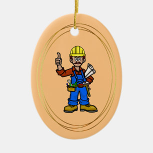 Contremaître de construction avec ornement de papi