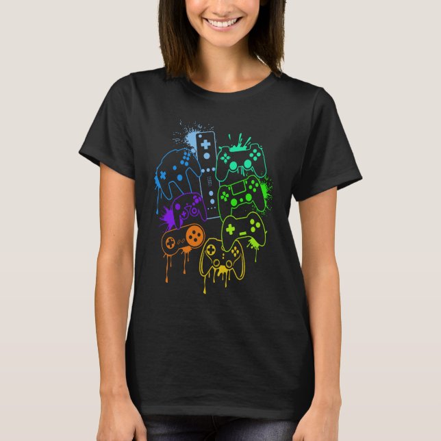 Control all the Things Video Game Controller  13 T-Shirt (Front)
