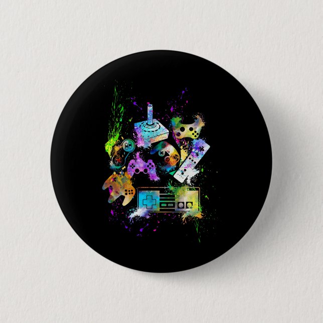 Control All The Things Video Game Controller 2  Inch Round Button (Front)