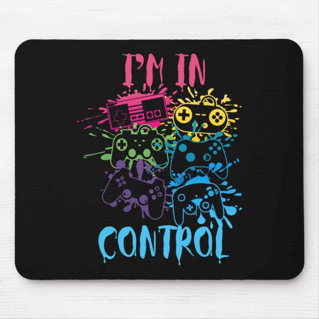 Control All The Things Video Game Controller 3  Mouse Pad (Front)