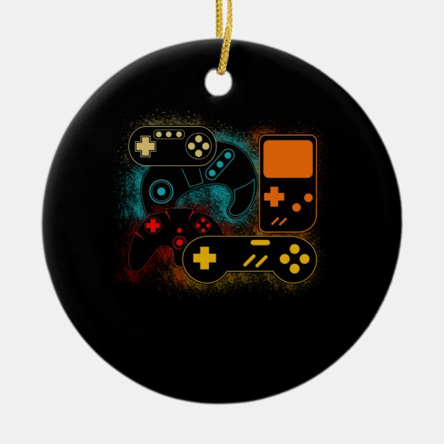 Control all the Things Video Game Controller Ceramic Ornament (Front)