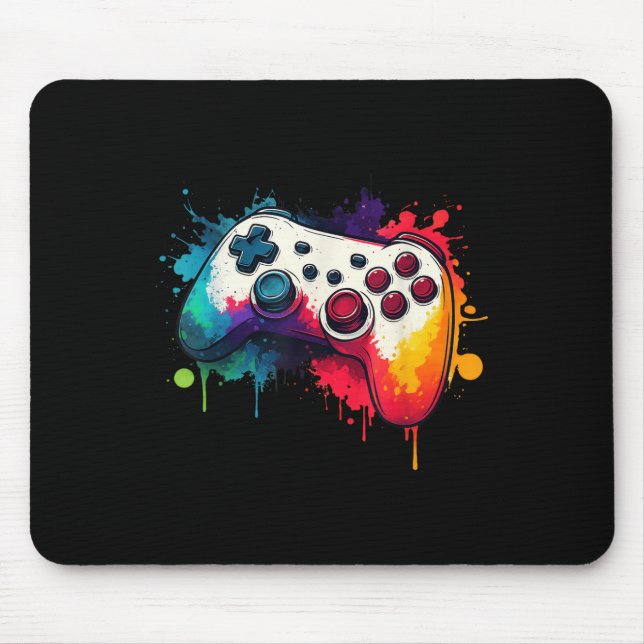 Control All The Things Video Game Controller Gamer Mouse Pad (Front)