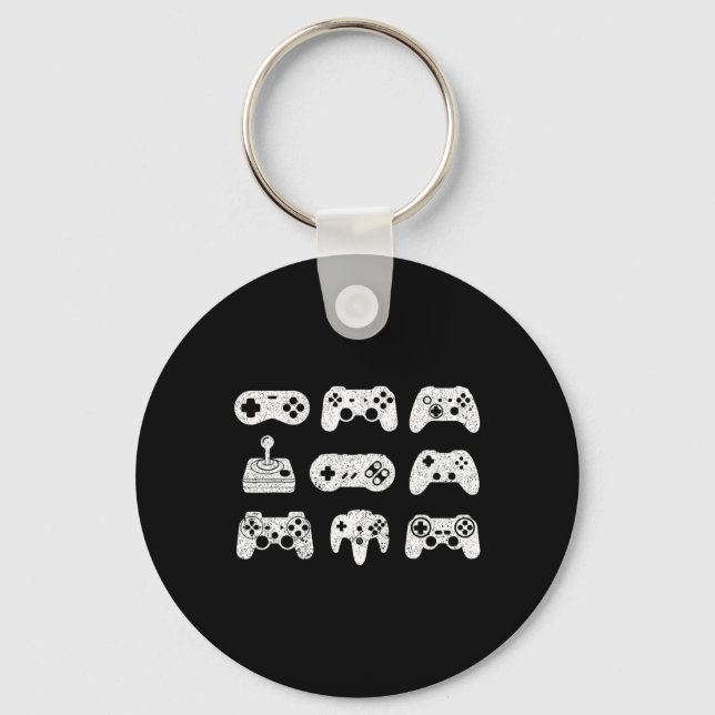 Control All The Things Video Game Controller Gamin Keychain (Front)