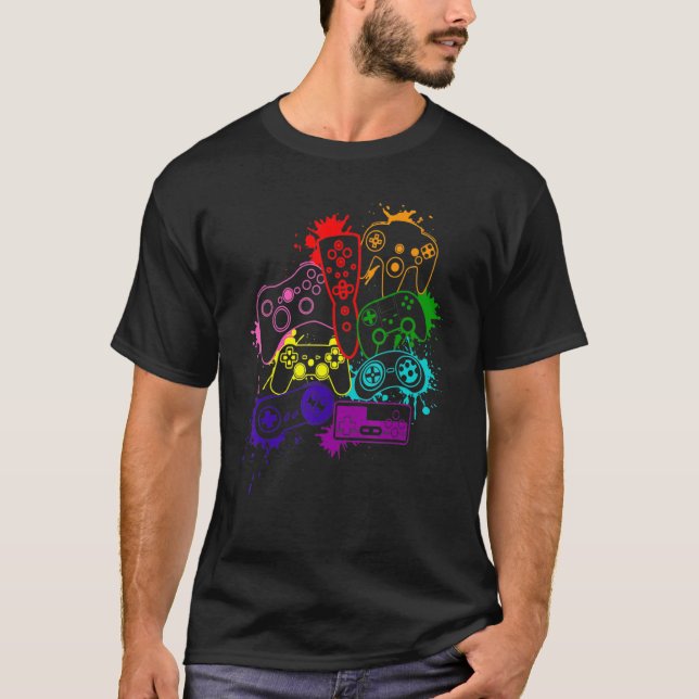 Control All The Things Video Game Controller Men B T-Shirt (Front)