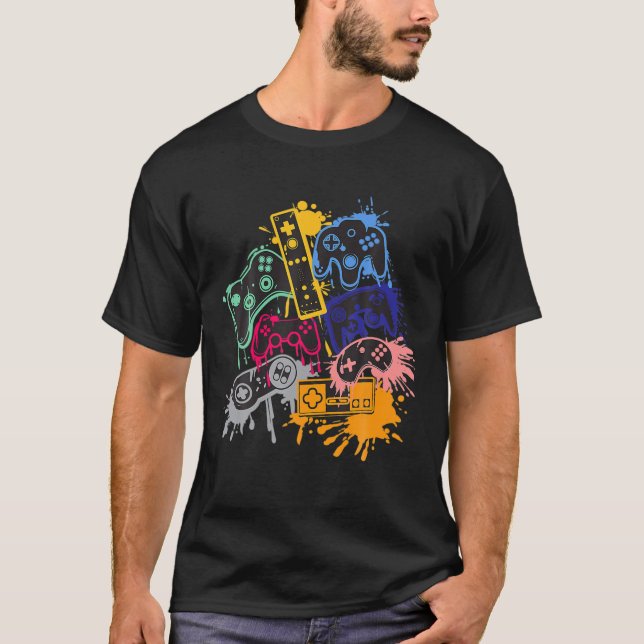 Control All The Things Video Game Controller T-Shirt (Front)