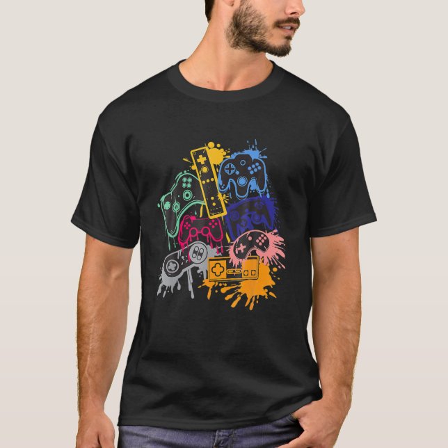 Control All The Things Video Game Controller T-Shirt (Front)