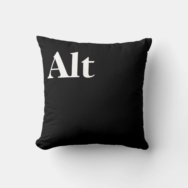 Control Alt Delete Ctrl Alt Del Throw Pillow (Front)