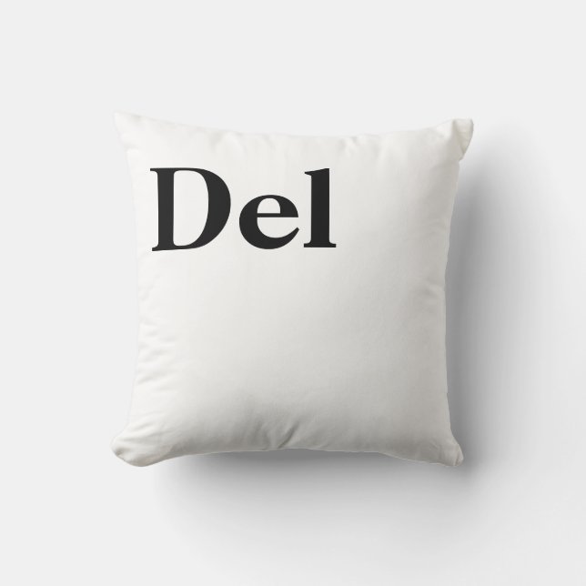 Control Alt Delete Ctrl Alt Del Throw Pillow (Front)