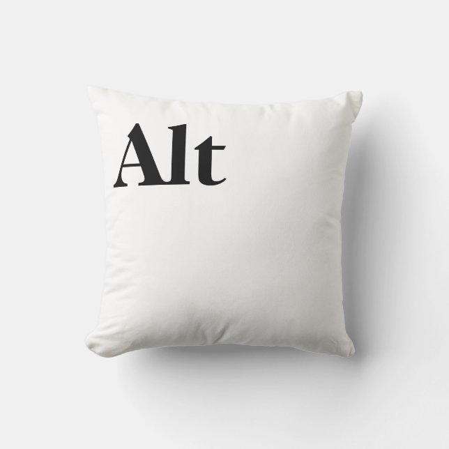 Control Alt Delete Ctrl Alt Del Throw Pillow (Front)