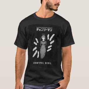 Control Devil – Dark Anime Makima Illustration T-Shirt