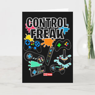 Control Freak - Video Game Gamer Fun Card