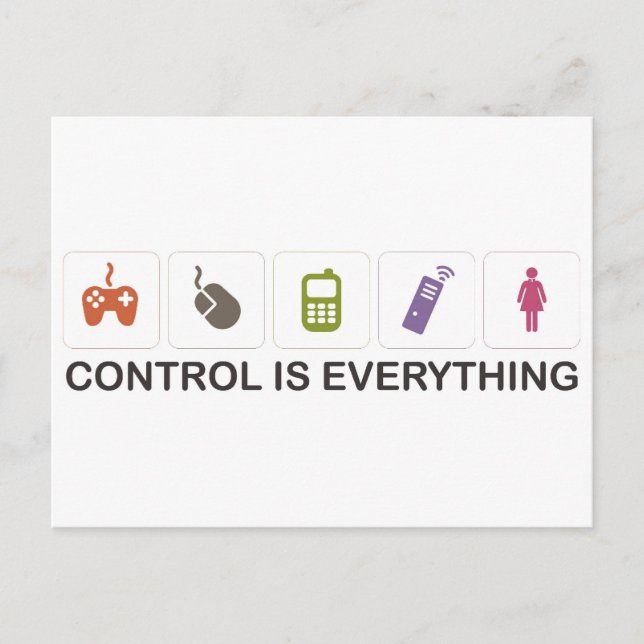 Control Is Everything  Postcard (Front)