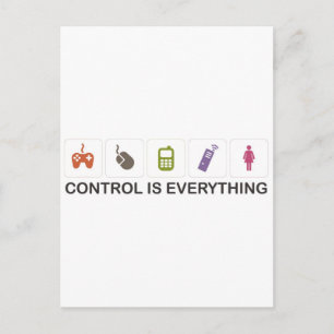 Control Is Everything Postcard