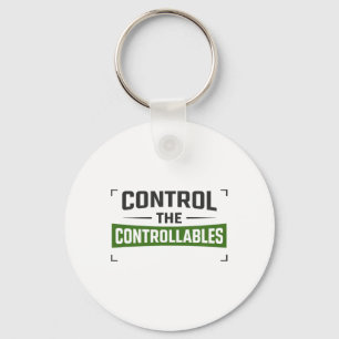 Control The Controllables Soccer Motivation Keychain