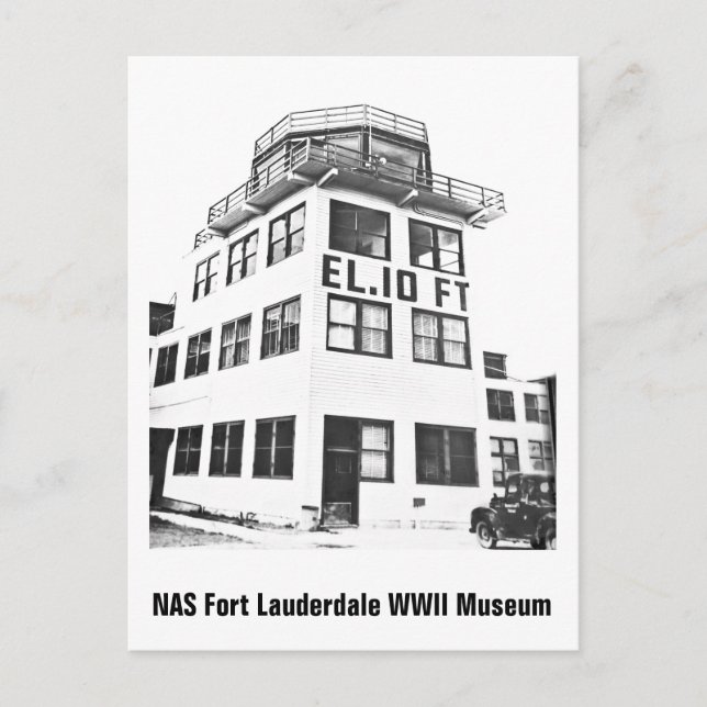 Control Tower at NAS Fort Lauderdale Postcard (Front)